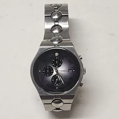 Fossil Arkitekt Chronometer Men's Watch FS-2919 Stainless Steel 120507 • $49.97