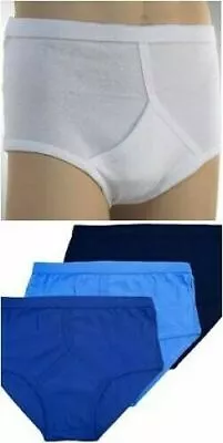 Mens Y Fronts 100% Cotton Briefs BIG Pants Underpants M L XL2XL3XL4XL5XL  • £4.75