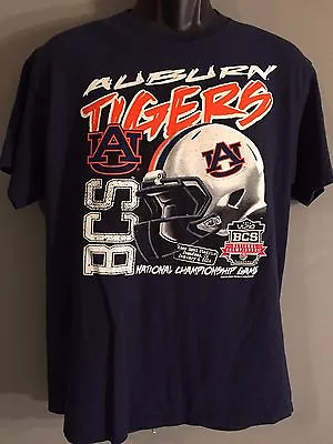 Auburn Tigers 2014 BCS National Championship Game NCAA Football Mens Large Shirt • $9.95