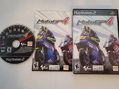 Moto GP 4 Sony PlayStation 2 Black Label Complete W/ Manual Tested Clean CIB • $8.75