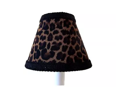 Leopard Print Chandelier Shades 5  Mini Lamp Sconce Shade Black Beige Brown • $5