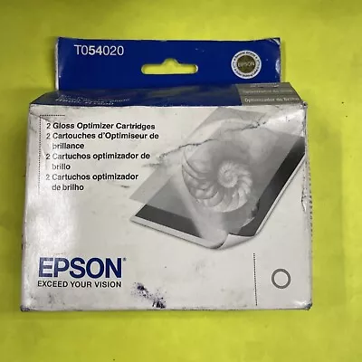 Genuine Epson T054020 Gloss Optimizer Cartridges For R800 R1800 2/Pack • $5.95