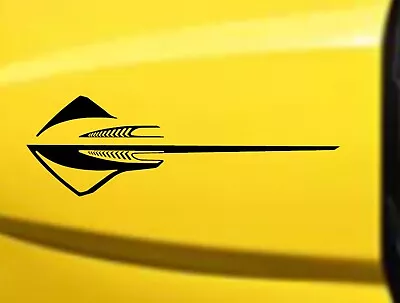 STINGRAY Hood Door Vinyl Decal Racing Stripes 3 Sizes (Fits Chevy CORVETTE C6) • $43.95