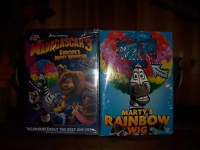 Madagascar 3 With Rainbow Wig Dvd Childrens Animated Movie Cartoon Hero New • $14.99