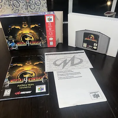 Mortal Kombat 4 N64 Complete In Box CIB With Manual And Registration Card • $75