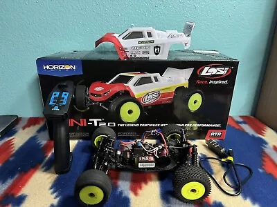 Losi LOS01019T1 1:18 Mini-T 2.0 Brushless 2WD Stadium Truck Brushless RTR - Red • $179.99