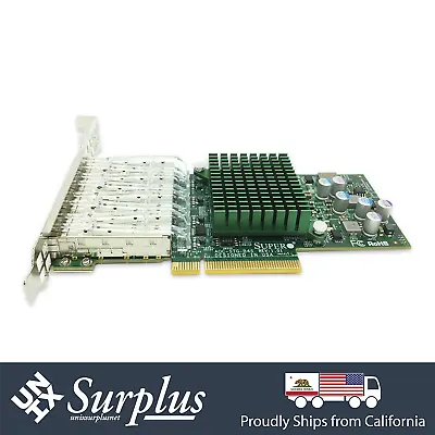 Supermicro AOC-STG-B4S Quad Port 10GB SFP+ PCIe X8 Network Adapter High Profile • $139