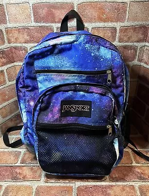 JANSPORT Big Campus Deep Space Backpack Galaxy Laptop Compart Great Condition ✅ • $29.99