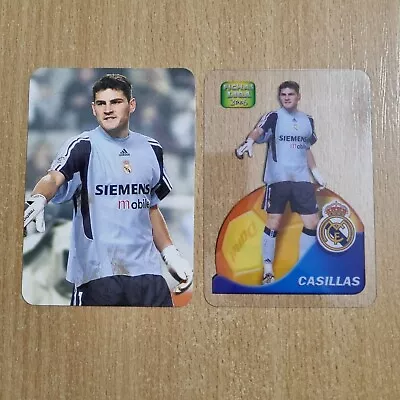 2x IKER CASILLAS TRADING CARD MUNDICROMO REAL MADRID 2005-2006 LA Liga #54 • £7.99