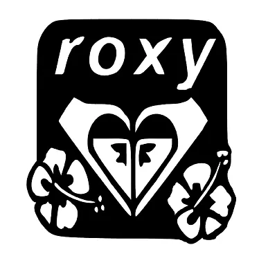 Roxy Flower Iron On Decal Heat Transfer Great For Back Of Tshirt Or Library Bag • $4.99