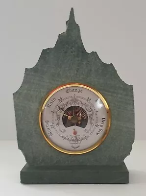 VINTAGE Barometer Set In A Piece Of Heavy Lake District Slate FREEPOST • £9.99