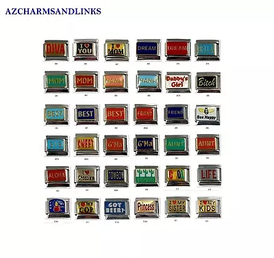 Italian Charms Lots To Choose From Italian Charm Links For Your Bracelet (Set 9) • $2.39