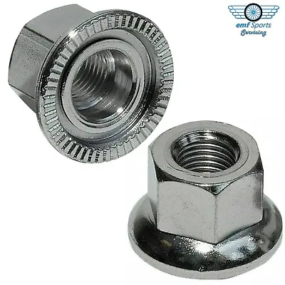 WHEEL NUTS For Bike & Cycle Axles Standard Size 3/8  9.5mm Non Quick Release • £3.49