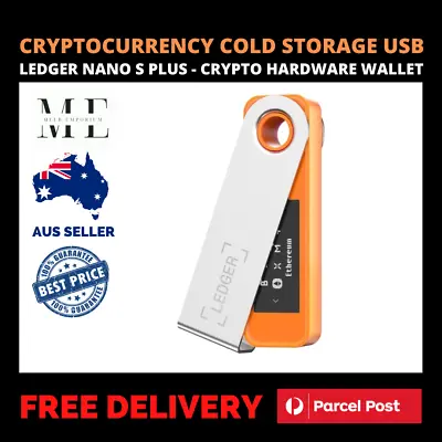 Ledger Nano S Plus USB Cryptocurrency Cold Storage Device Crypto Hardware Wallet • $184.95