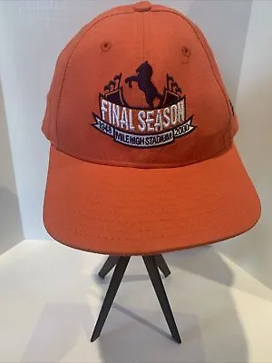 Vintage Strap Back Hat Denver Broncos Mile High Stadium Final Season. Orange.  • $24