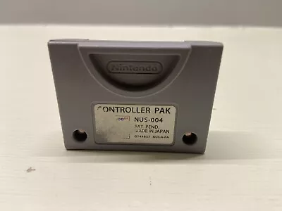 N64 Controller Pak NUS-004 OEM Official Nintendo 64 Memory Card - Tested & Works • $12