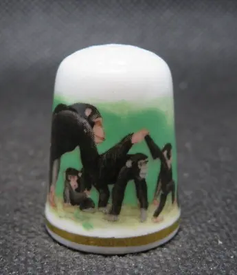 Country Life Design Studio England Thimble - Monkeys Family • $4.85