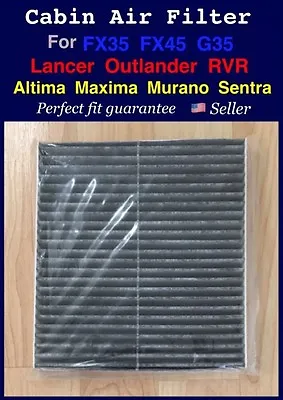 CARBONIZED Cabin Air Filter For Outlander Lancer Altima Maxima FX35 FX45 G35  • $9.50