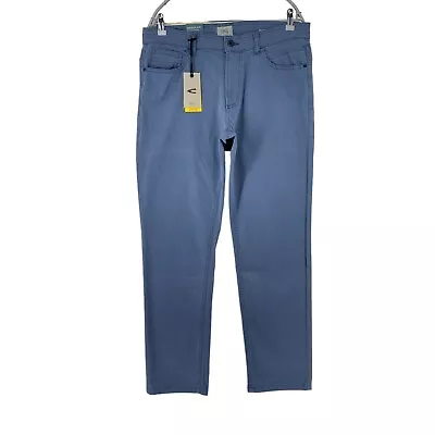 Camel Active HOUSTON Blue Stretch Regular Straight Fit Trousers Jeans W34 L30 • £24.99