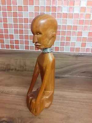 £15 • Buy Hand Carved Solid Wooden African Male Sculpture 8  Tall 