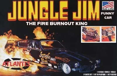 Atlantis Models Jungle Jim Vega Funny Car 1/16 BIG SCALE 1486 Plastic Model Kit • $64.99