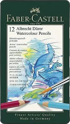 Faber-Castell Albrecht Durer Watercolour Pencils Tin Of 12 • £18.69