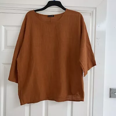 Made In Italy New Collection Rust Cotton Top One Size • £3.99