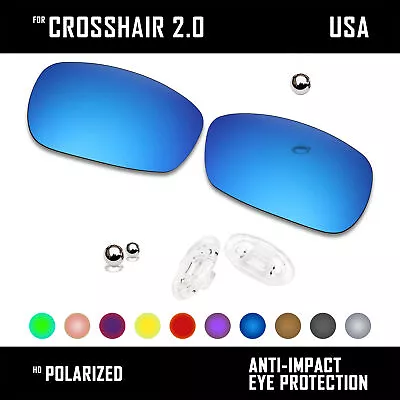 Anti Scratch Polarized Replacement Len&Nose Pads For-Oakley Crosshair 2.0 OO4044 • $22.74