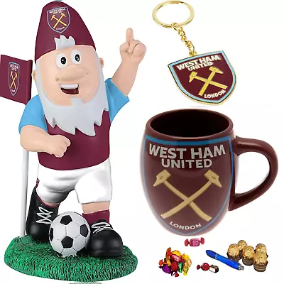 £34.99 • Buy West Ham FC Football Gift Set With Gnome, Mug, Chocolates & Keyring