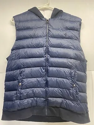 Polo Ralph Lauren Performance Puffer Mens Sleeveless Vest Hooded Size Large • $59.99