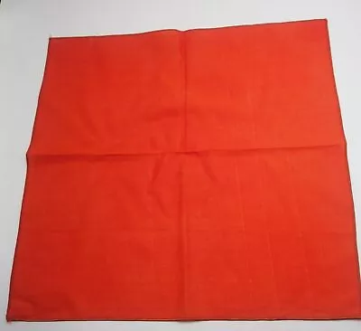 Orange Table Napkin  Vintage Linen Mid Century Modern 16 X 16 • $2.20