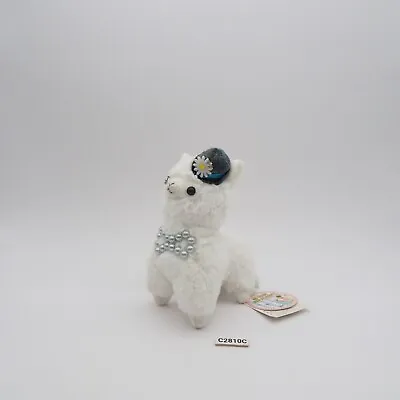 Alpaca Alpacasso Amuse C2810C White Mascot Plush 4  Toy Doll Japan Antique • $12.72