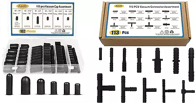 Rubber Vacuum Cap With Vacuum Connector Assortment Kit • $26.10