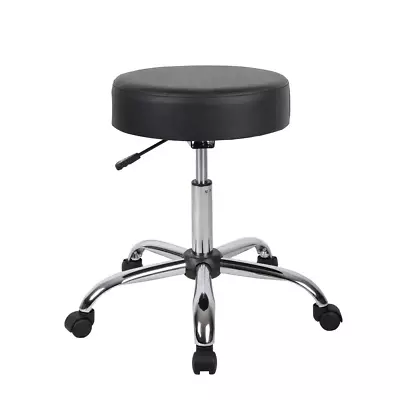 Black Caressoft Medical Stool | Office Boss Spa Products Well Adjustable Cushion • $96.43