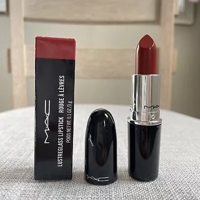 MAC Lustreglass Lipstick Chili Popper 562 Full Size Authentic NEW In BOX • $14.99