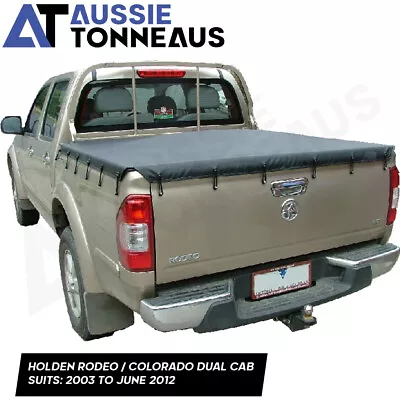 Bunji Tonneau Cover For Holden Rodeo / Colorado Dual Cab Ute (2003 - June 2012) • $190.42