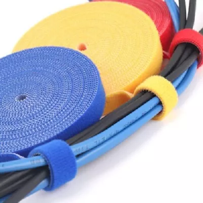 £2.99 • Buy 1/3/5M DIY Nylon Magic Cable Manager Winder Tie PC Cord Organizer Wrap Reusable