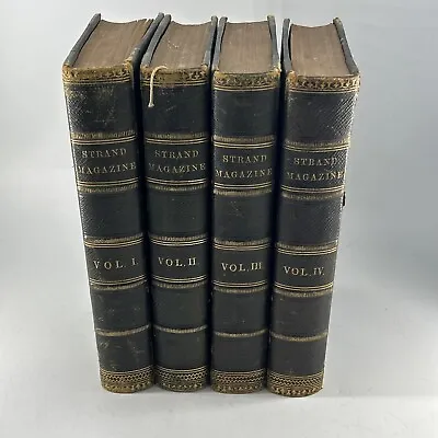 The Strand Magazine 1891 Vol 1-4 July Incl First Publication Of Sherlock Holmes • $189.44