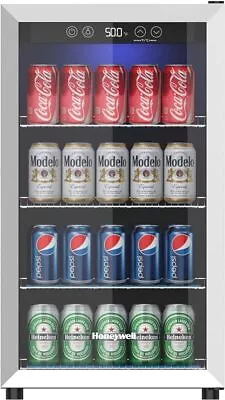 115 Can Mini Fridge Beverage Refrigerator Adjustable Shelving With Glass Door • $211.35