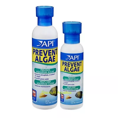 API Prevent Algae 118ml 237ml Anti Algae Treatment Removes Phosphate Fish Tank • £9.90