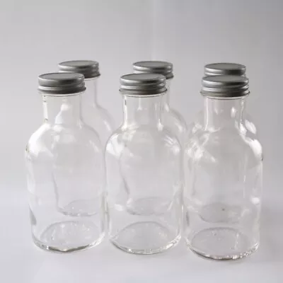 Home Preserving Sauce Relish Clear Glass 250ml Bottle With Silver Screw Lids • £6.50