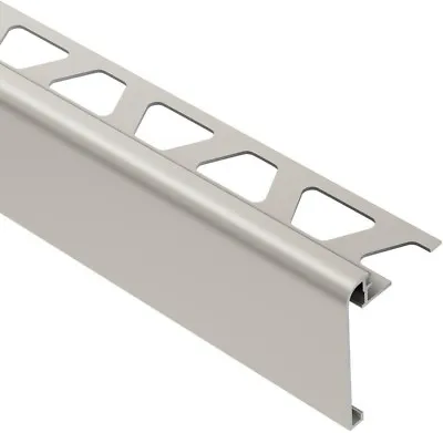 Floor Bath Wall Metal Tile Edging Trim Schluter RS80AT39 Stair Nosing Nickel • $116.42