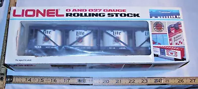 Lionel Miller Lite Beer Vat Carrier Rolling Stock Car 6-9106 Mib • $34.99