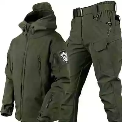 Thermal Men Jacket Military Tactical Waterproof Suit Camping Tracksuits Coat • $81.27