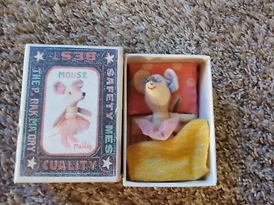 Maileg Mouse Ballerina Girl Female Danish Design Matchbox Box & Bedding Complete • $42.49