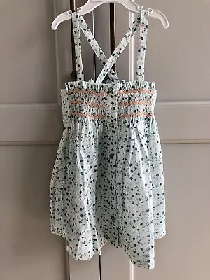 Marie Chantal Floral Apron Pinafore Dress Size 3 Years • £39