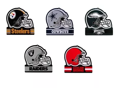 NFL Embossed Metal Football Helmet Tin Sign Man Cave Pub Wall Decor • $12.50