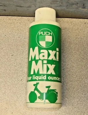 Vintage Puch  Maxi Mix  4 Oz 2-cycle Pre-mix Oil Bottle Moped Scooter Mini Bike • $31.43