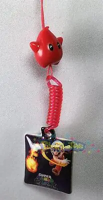 Fire Mario & Red Luma - Super Mario Galaxy Mascot Strap & Screen Cleaner Charm • $4.99
