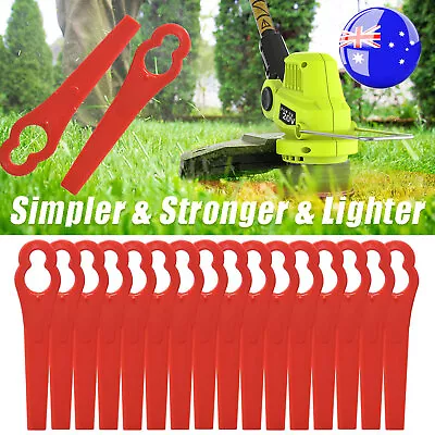 50/100Pcs Grass Trimmer Blades Plastic Ozito Weed For KULLER BOSCH Brushcutter • $11.99